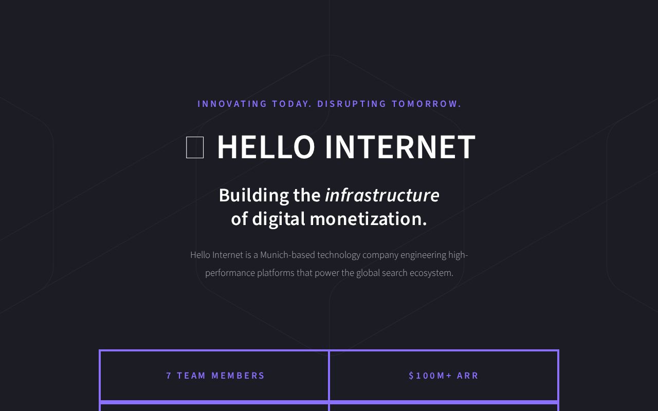 π Hello Internet GmbH